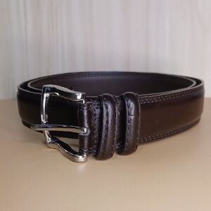 Florsheim Brown Leather Belt 38 Inches Mens